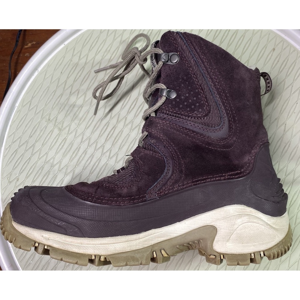 Columbia Omniheat Bugaboot 200‎ Grams Womens Maroon Winter Hiking Boots Sz.7 EUC - Picture 7 of 11